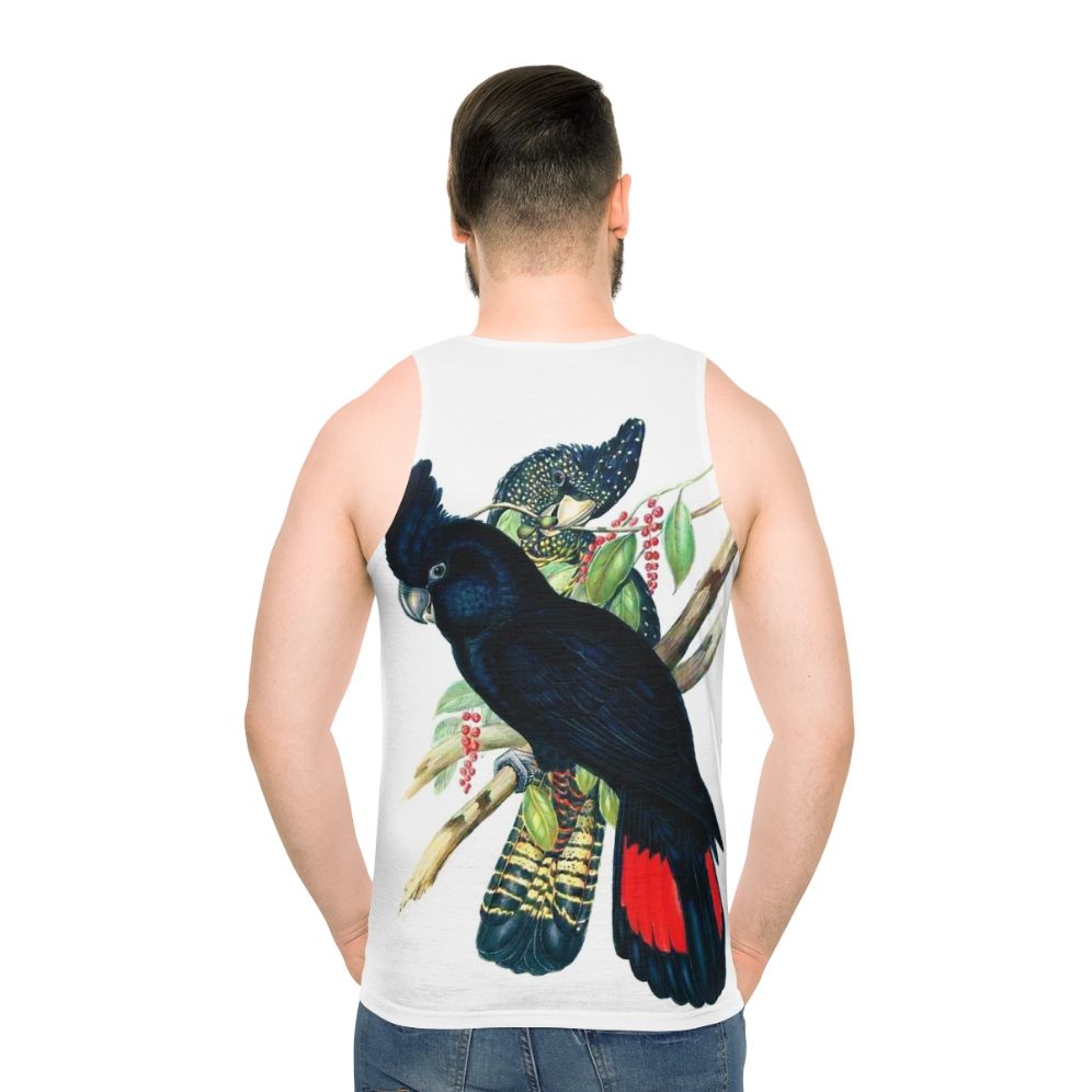 Australian Banksian Black Cockatoo on Unisex Tank Top