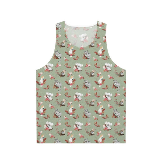 Australian flora and fauna eucalyptus unisex tank top