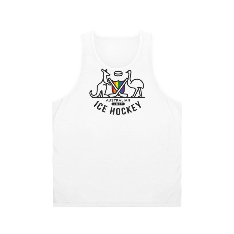 Australian LGBTQ+ Ice Hockey Unisex Tank Top