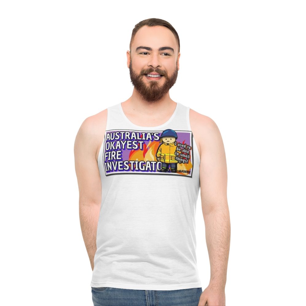 Australia's Okayest Fire Investigator Rural Unisex Tank Top