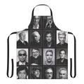 Auteur film director inspired apron featuring iconic filmmakers and classic cinema imagery