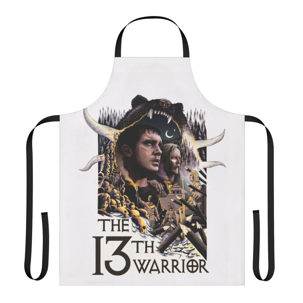 13th Warrior themed kitchen apron with medieval and fantasy design