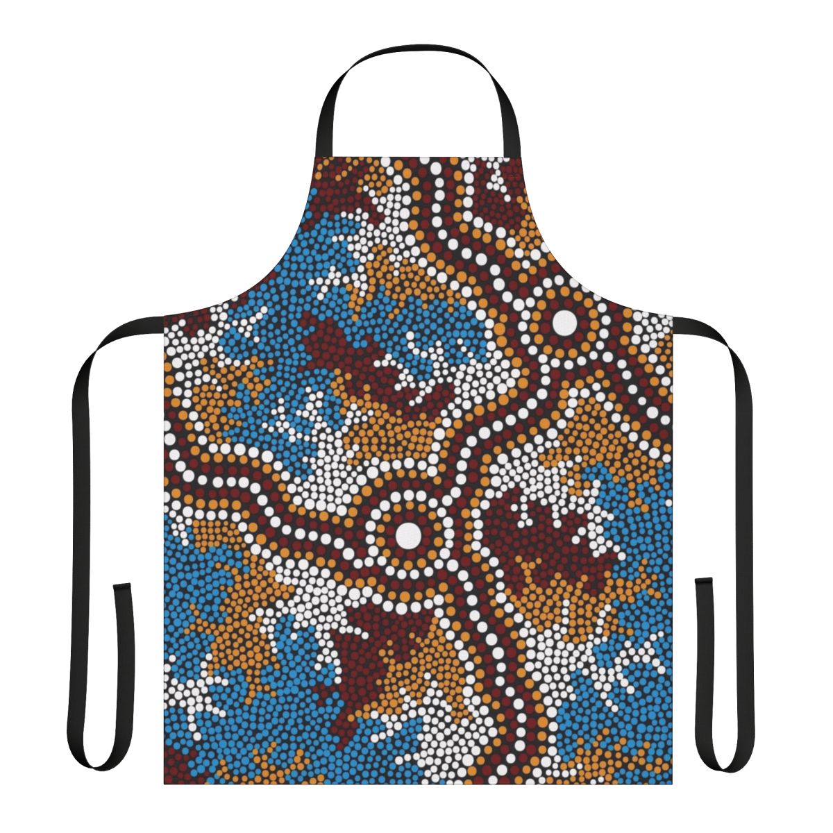 Authentic Aboriginal Dot Art Wetland Dreaming Apron