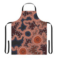 Authentic Aboriginal-Inspired Art Apron featuring traditional Australian indigenous dot painting designs