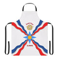 Assyrian flag pattern apron with traditional Mesopotamia design