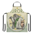 Greenbird apron featuring the artwork and imagery of Norwegian singer-songwriter Aurora Aksnes