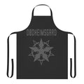 A high-quality black metal inspired apron featuring the iconic Dodheimsgard logo and artwork.