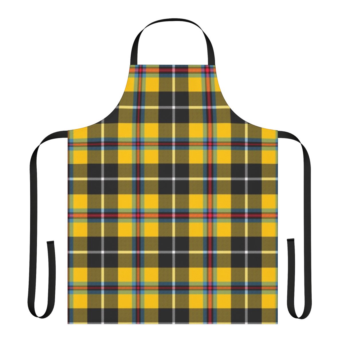 Cornish tartan apron with intricate celtic design