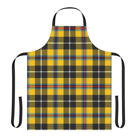 Cornish tartan apron with intricate celtic design