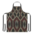 Handmade Filipino ethnic design apron featuring traditional indigenous patterns and textiles from the Philippines.