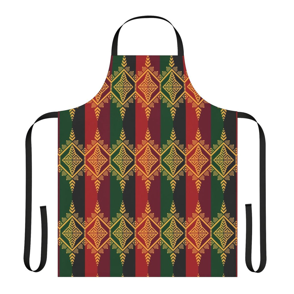 Ethnic Filipino tribal pattern inaul apron with traditional weaving and indigenous design