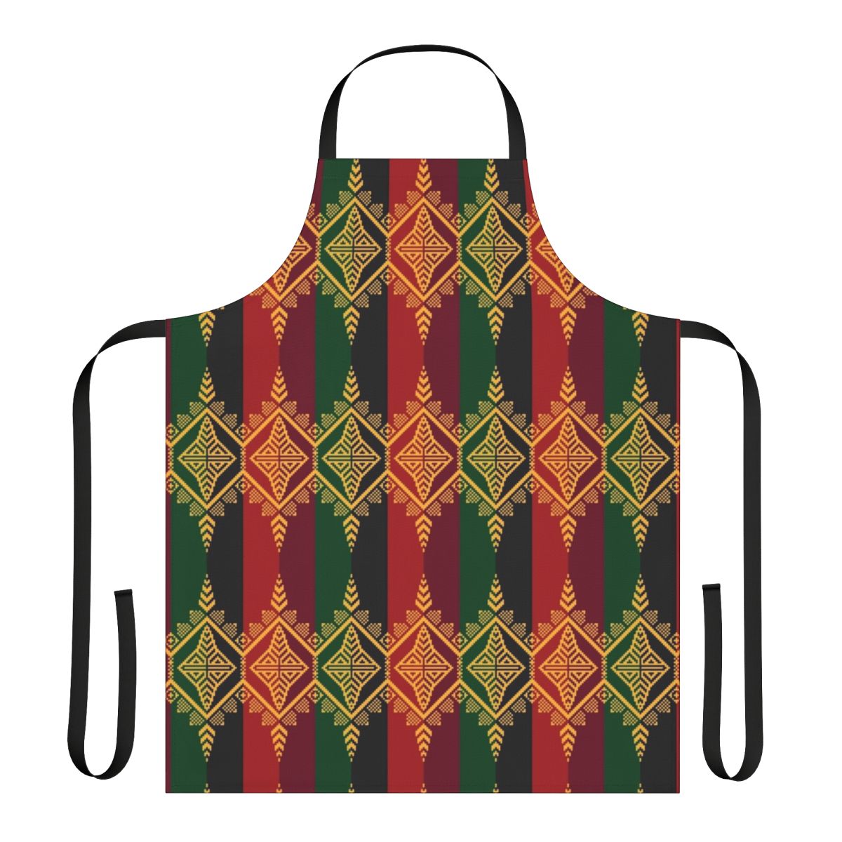 Ethnic Filipino tribal pattern inaul apron with traditional weaving and indigenous design