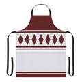 Traditional Finnish jussipaita pattern design on an apron