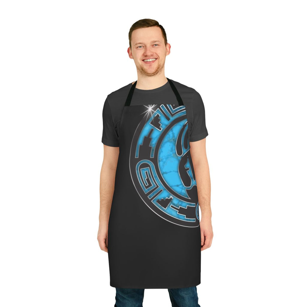 Hopi-inspired bear paw design on a high-quality apron