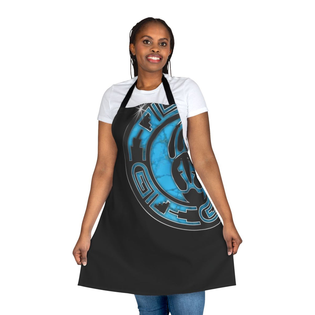 Hopi-inspired bear paw design on a high-quality apron