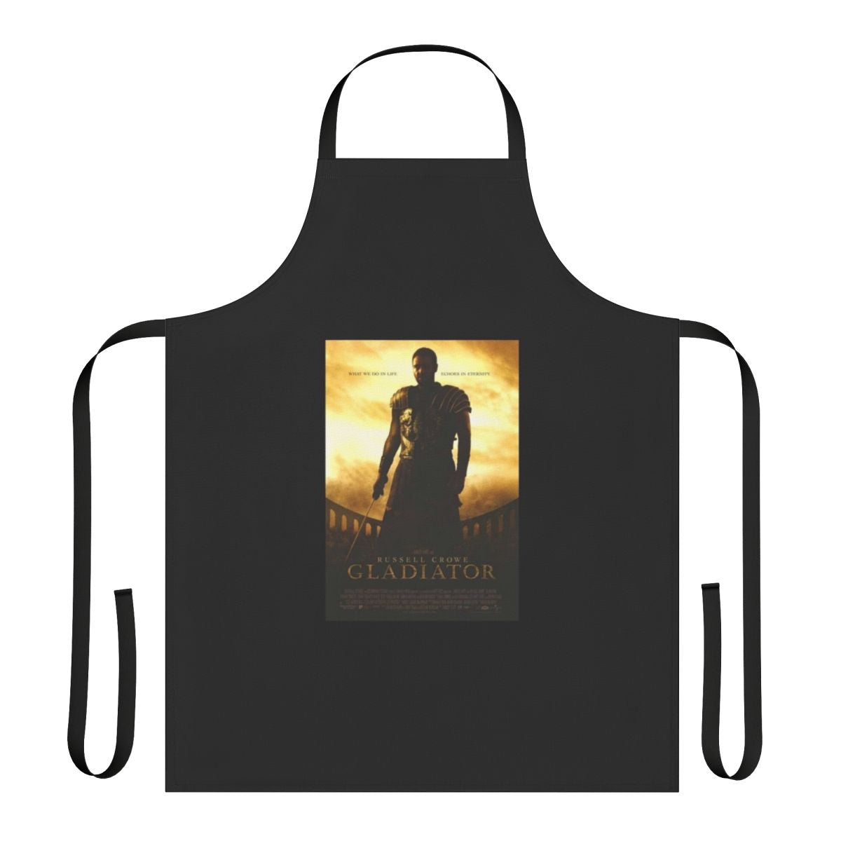 Gladiator-themed apron featuring Roman legionary and warrior design