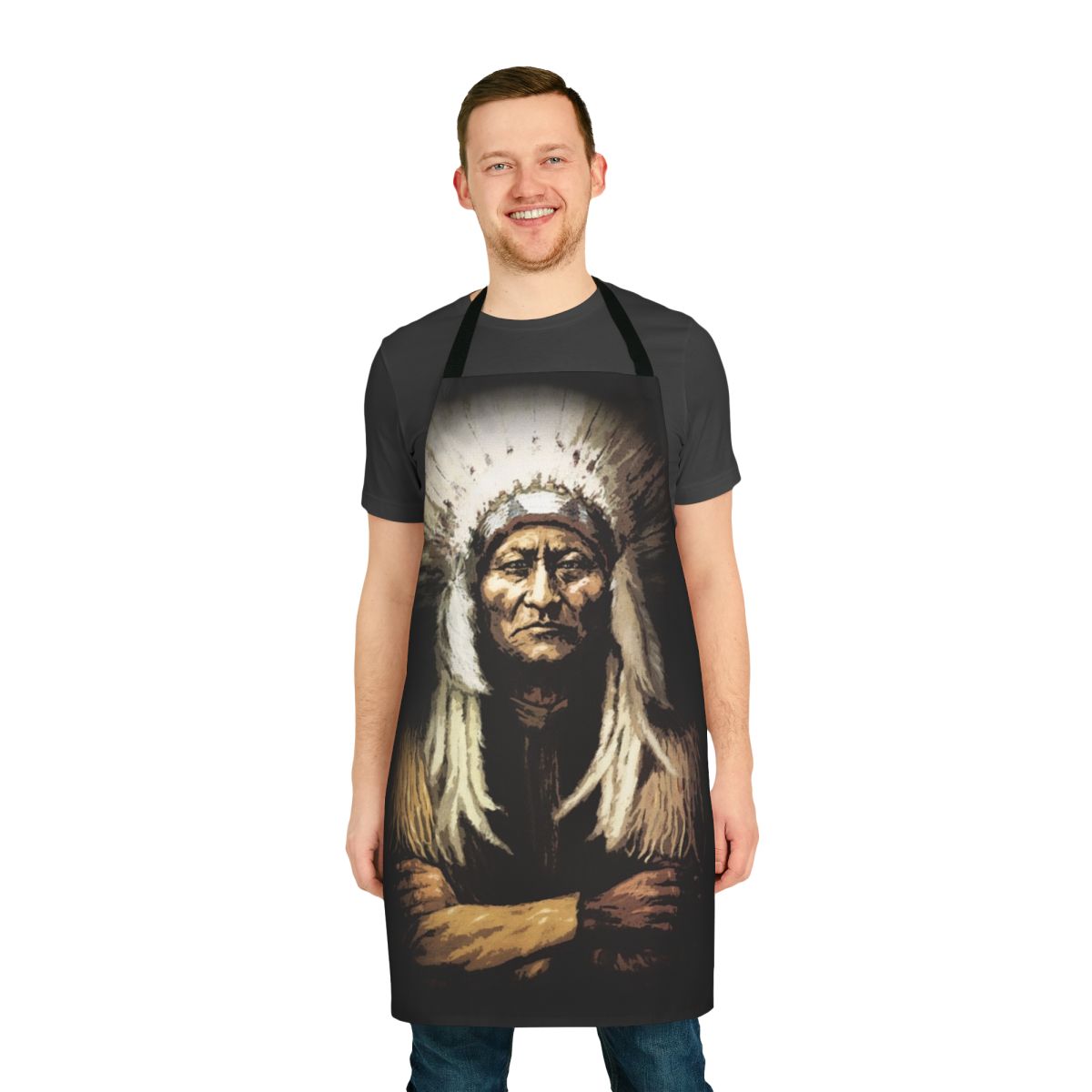 Sitting Bull-Inspired Native American Tribal Apron