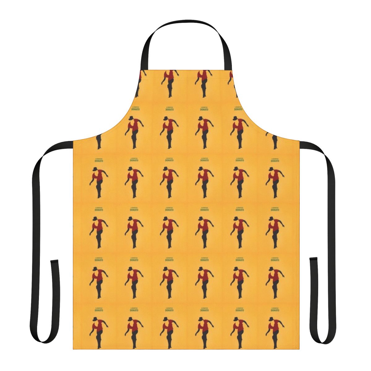 An apron featuring the Italian comedy film "Il Bisbetico Domato" text