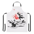 Samurai-inspired apron featuring traditional Japanese design elements