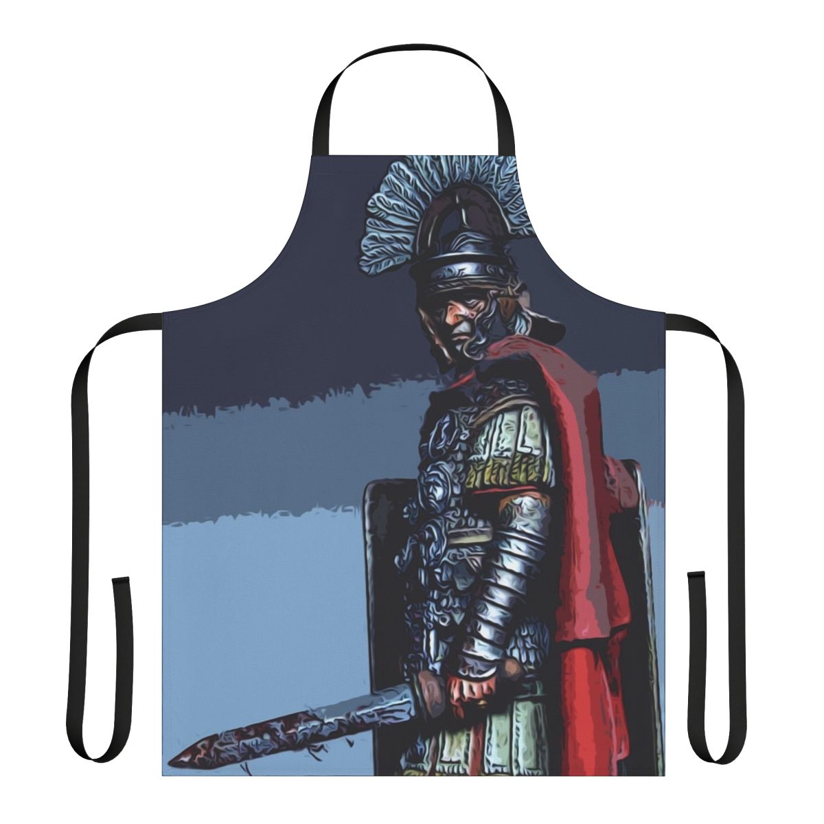 Ancient Roman centurion costume apron with detailed armor design