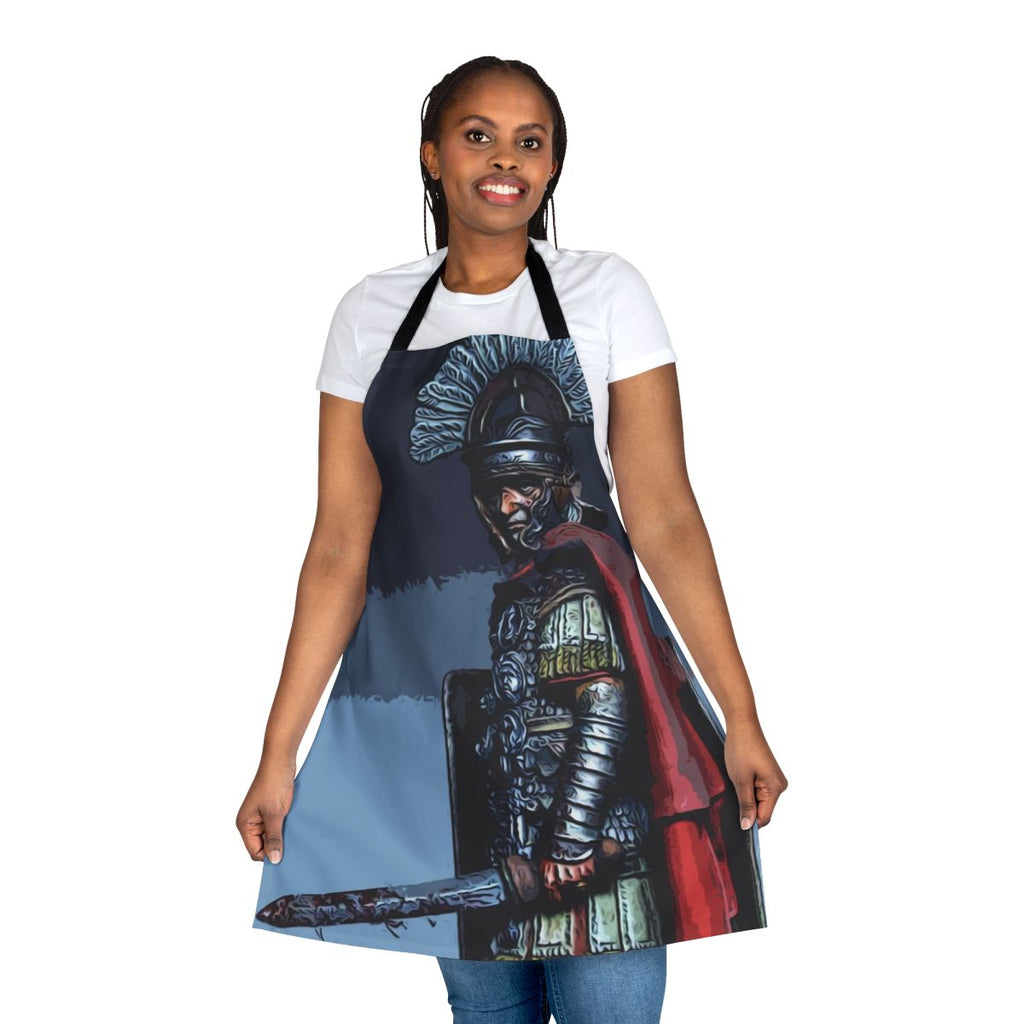 Ancient Roman centurion costume apron with detailed armor design