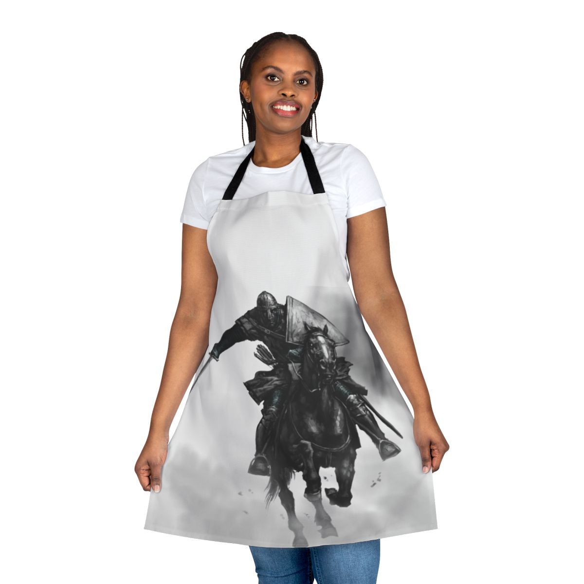 Stylish medieval-inspired apron featuring the Mount & Blade logo and design