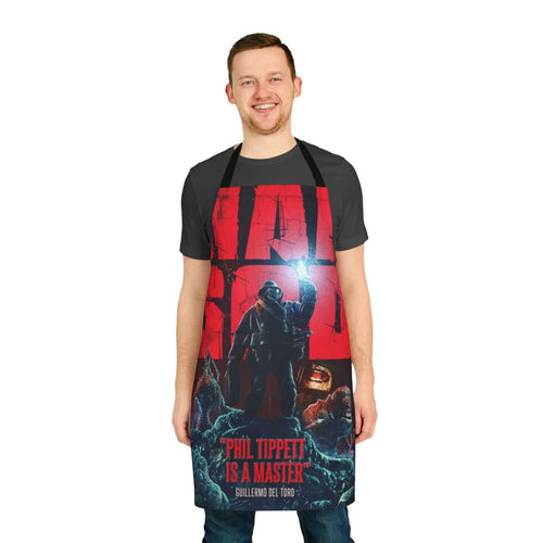 "Mad God" movie poster printed on a high-quality apron, featuring the unique and visually striking artwork of the film.