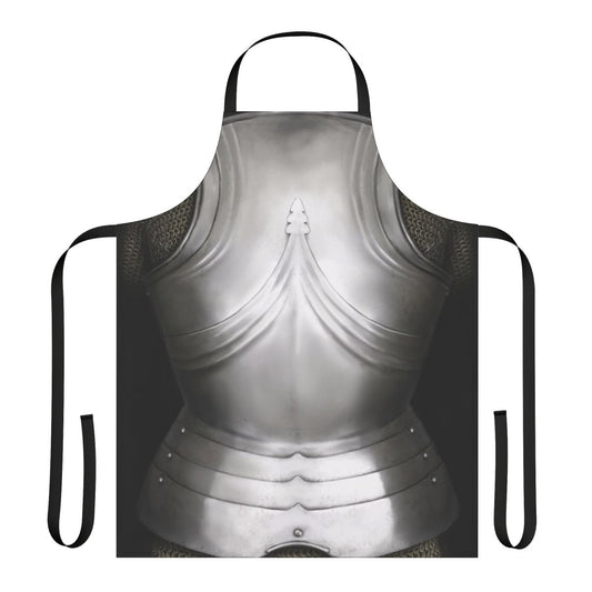 Detailed medieval-style knight's cuirass design apron