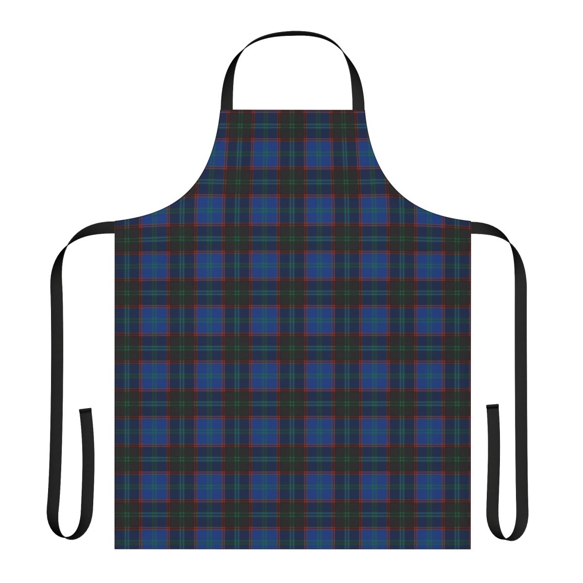Clan Hume tartan pattern apron featuring a classic Scottish plaid design.