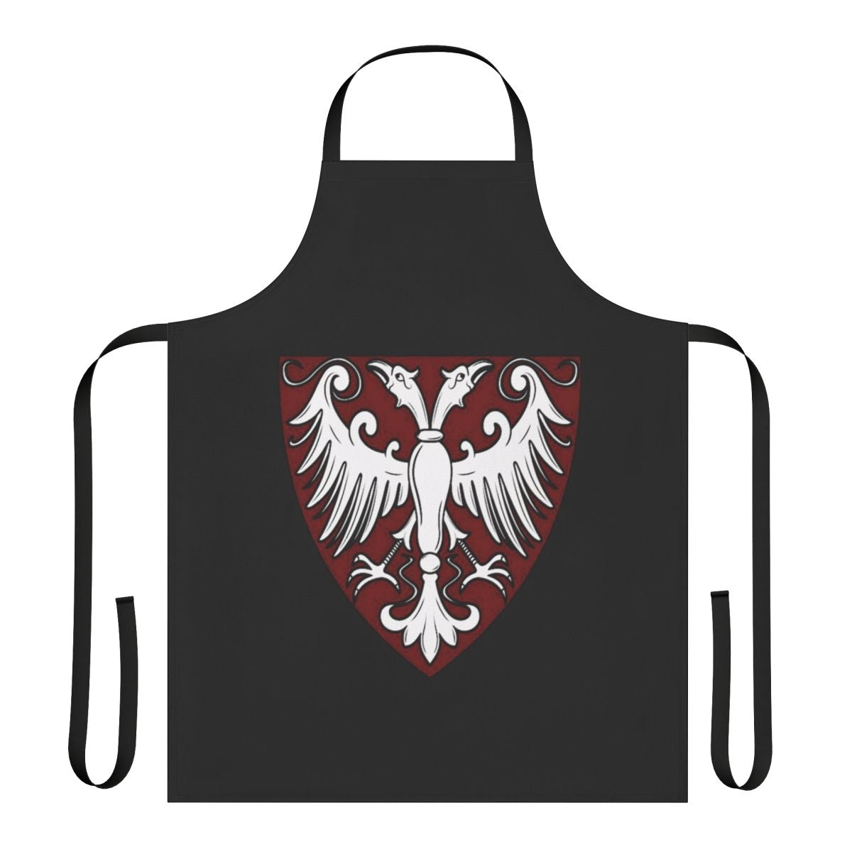 Apron featuring the historic Nemanjici coat of arms, a symbol of Serbian cultural heritage and history.