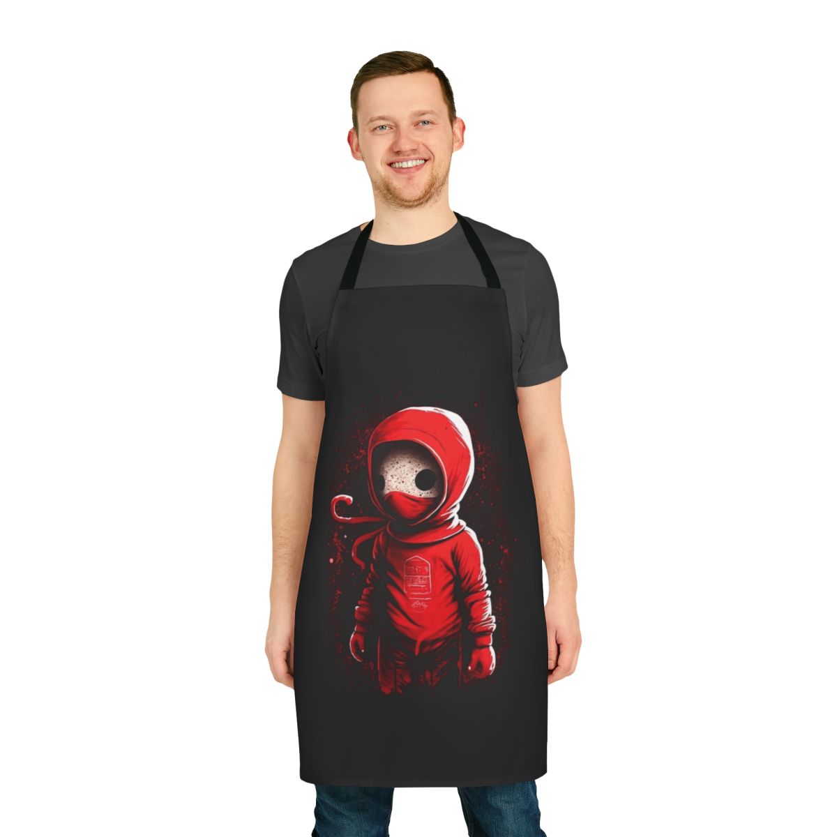 Squid Game themed apron with soldier uniform design