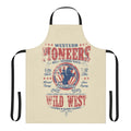 Western-style apron with classic cowboy and ranch motifs