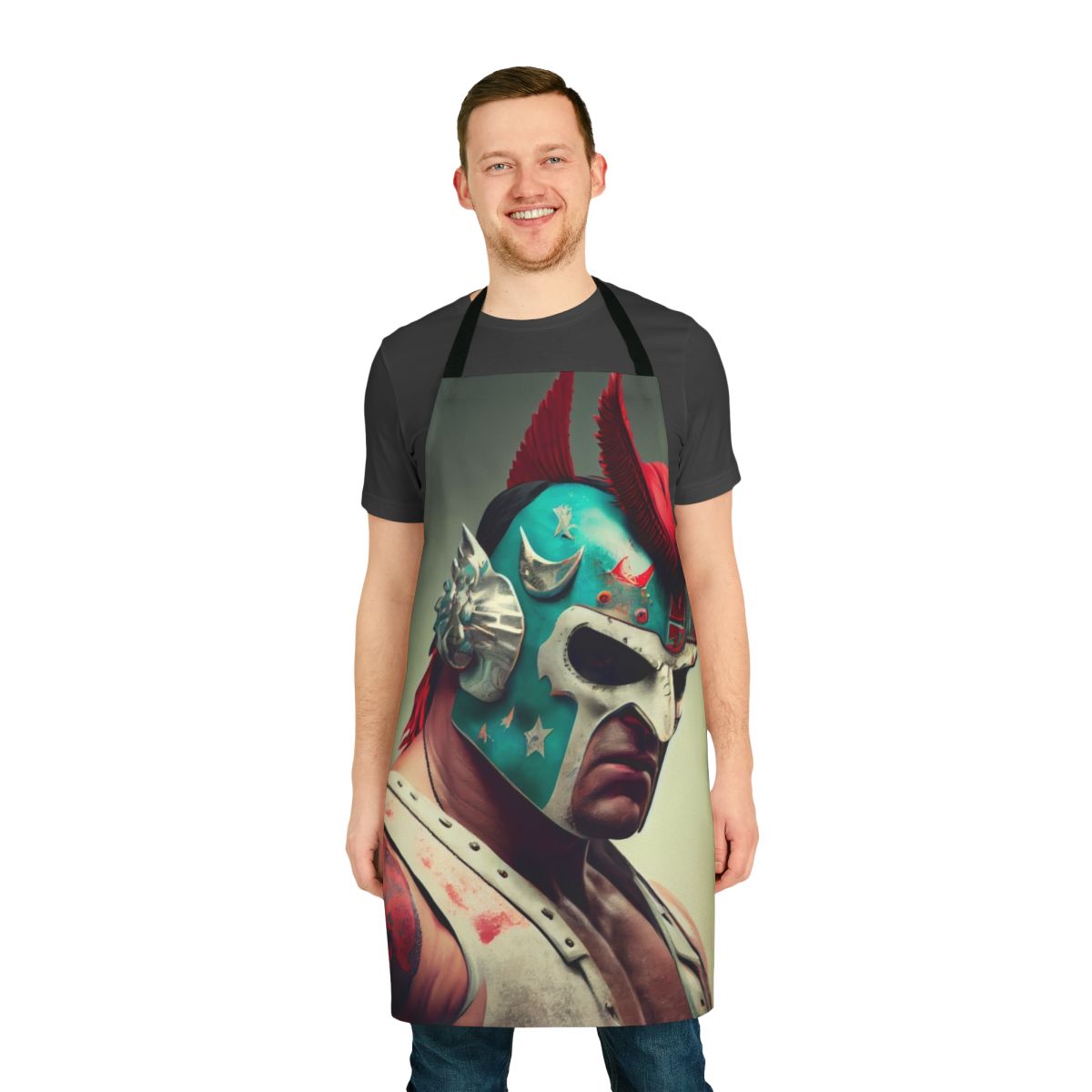Wrestling apparel featuring a stylish and functional apron design