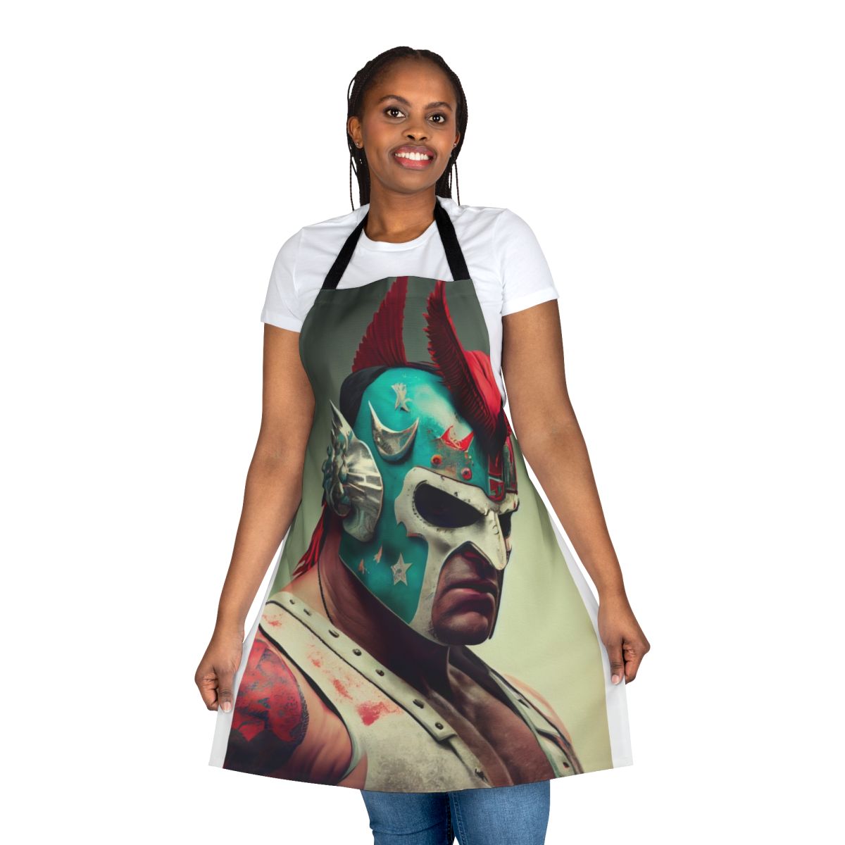 Wrestling apparel featuring a stylish and functional apron design