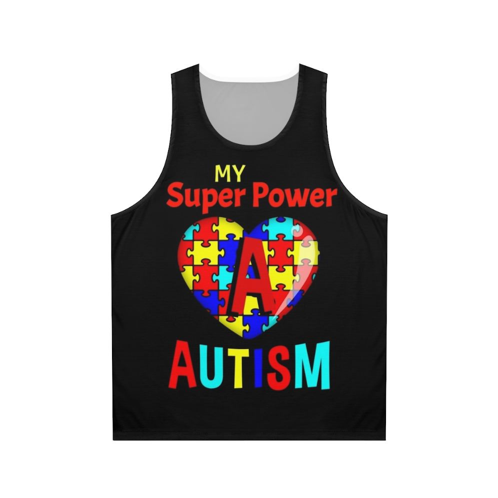 Autism Awareness My Super Power Unisex Tank Top