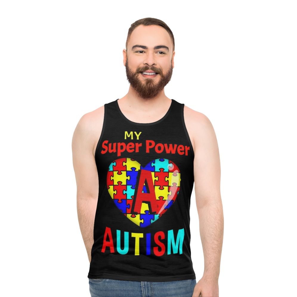 Autism Awareness My Super Power Unisex Tank Top