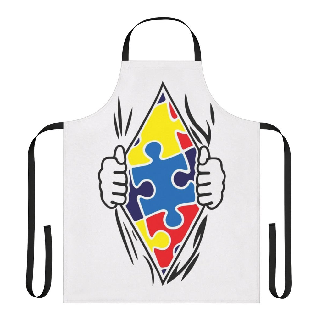 Autism-Friendly Superhero Apron with Vibrant Design
