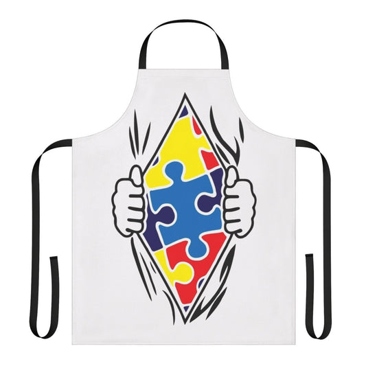 Autism-Friendly Superhero Apron with Vibrant Design