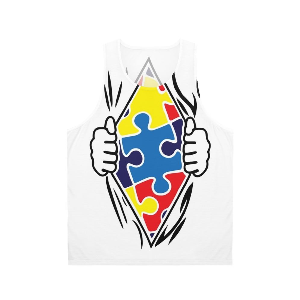 Autism Superhero Unisex Tank Top