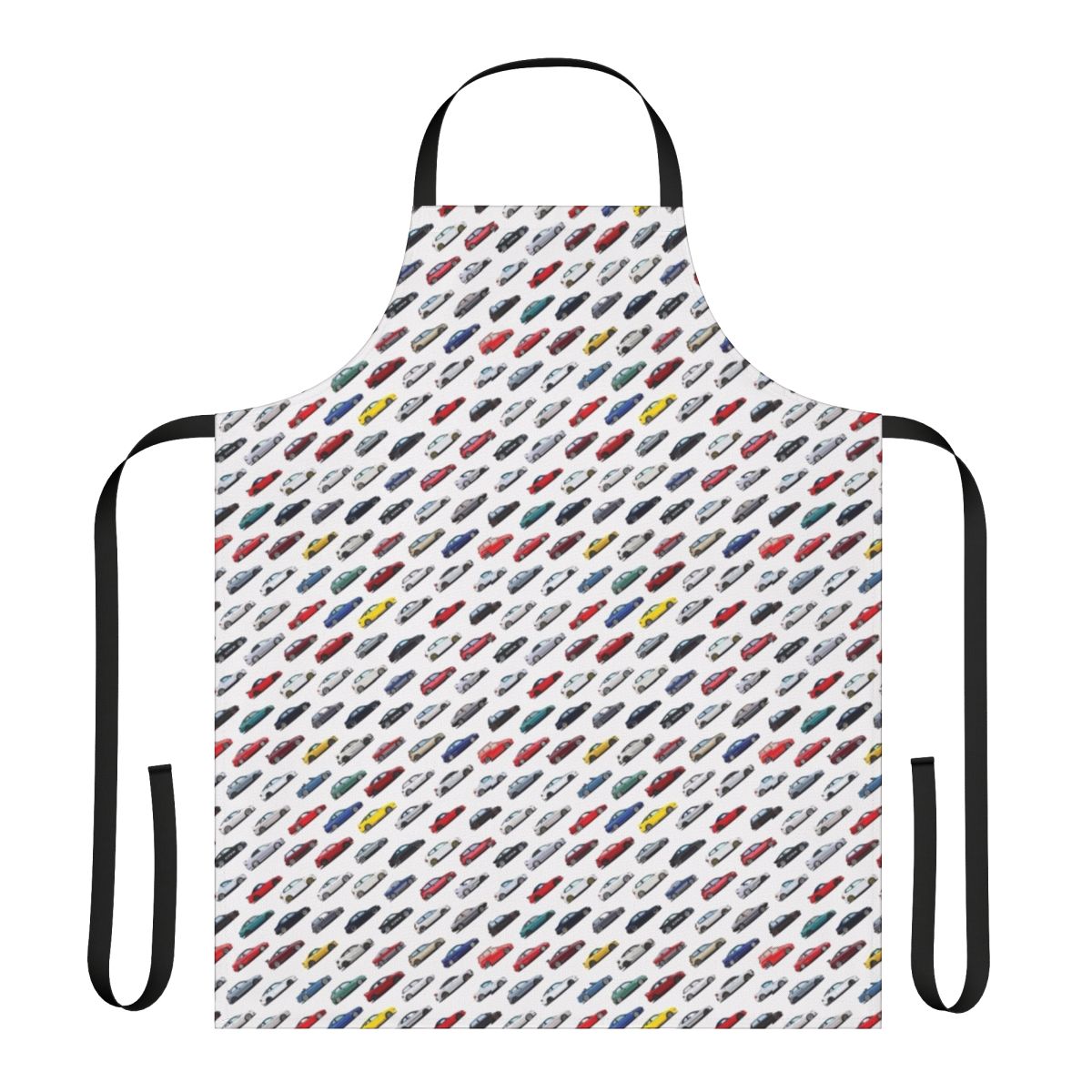 Apron featuring various Honda and Acura car models, including the Civic, Accord, Integra, and NSX.