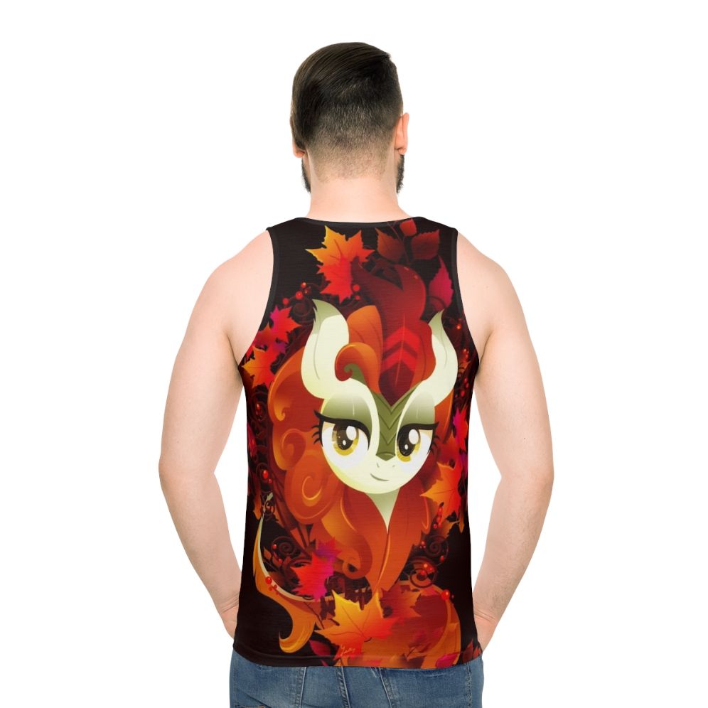 Autumn Blaze Unisex Tank Top with Pony and Kirin Design