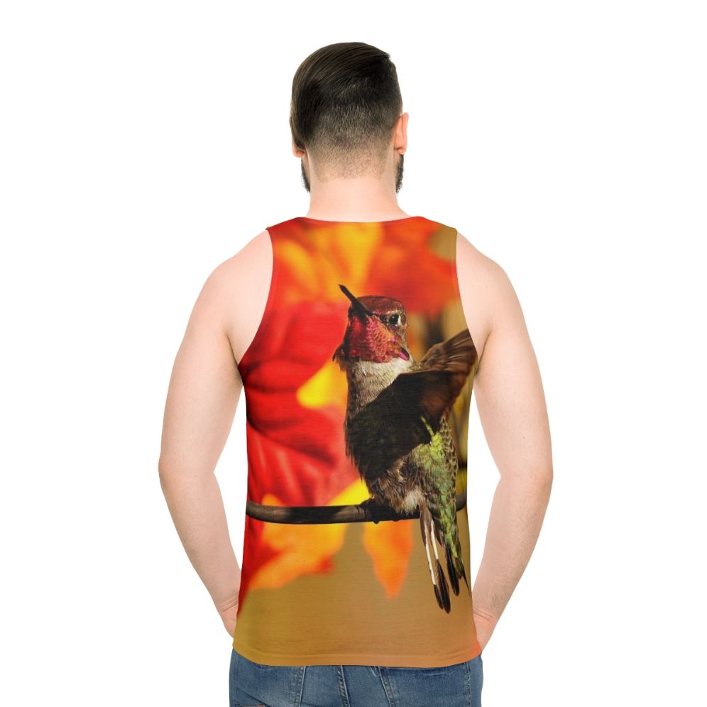 Autumn Hummingbird Unisex Tank Top