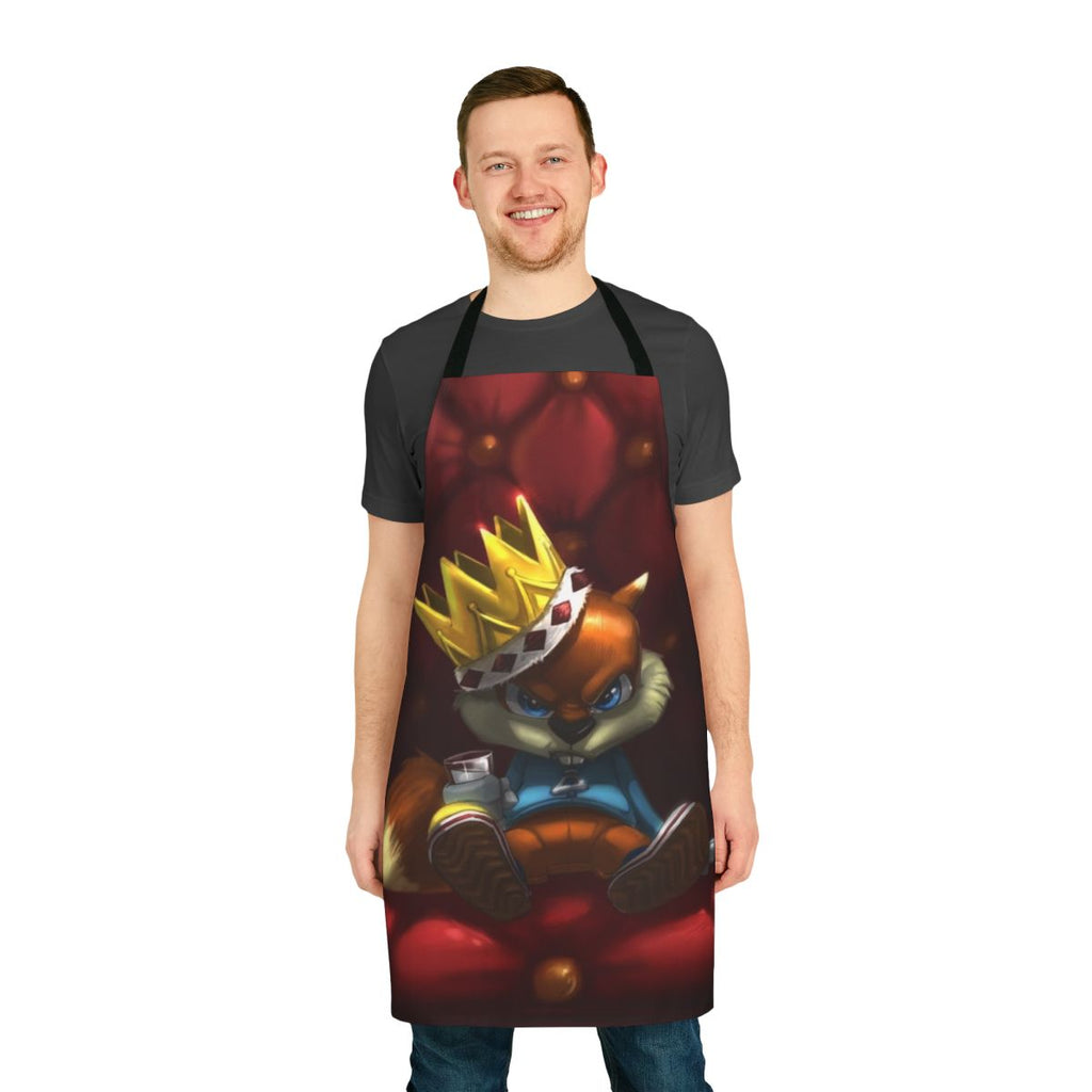 Autumn-themed apron featuring conkers (chestnuts) for home cooking and baking