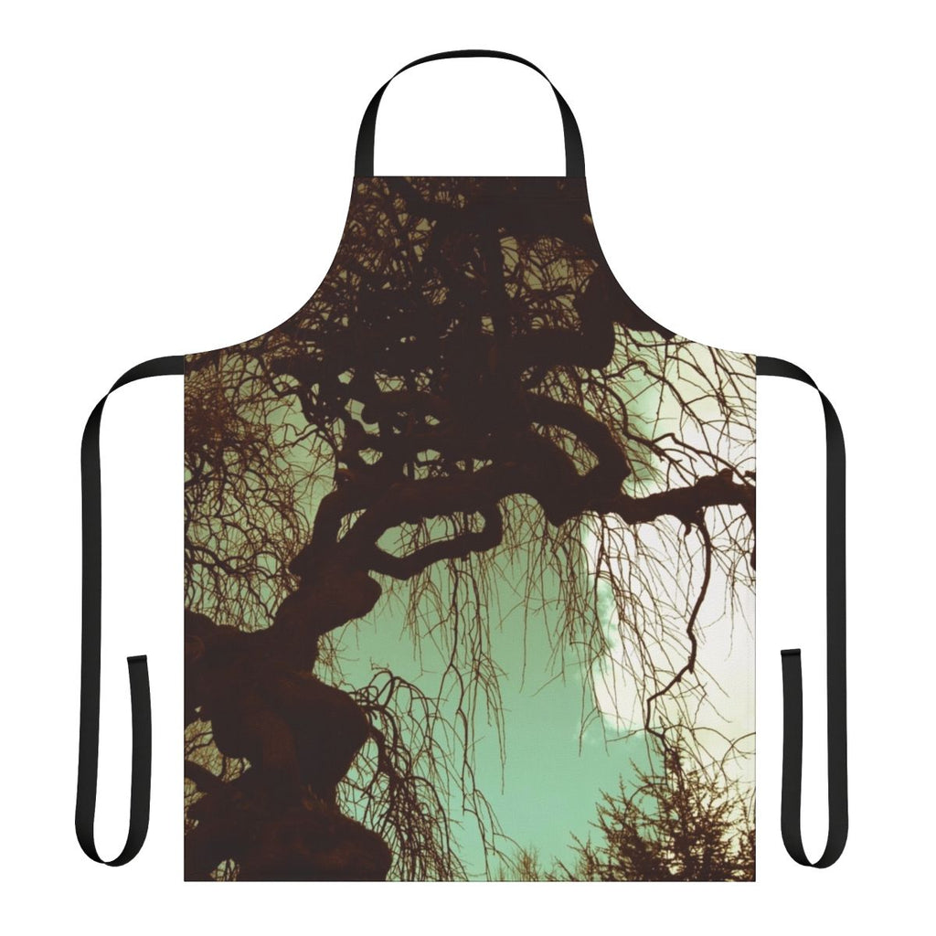 Autumn landscape design on a high-quality apron