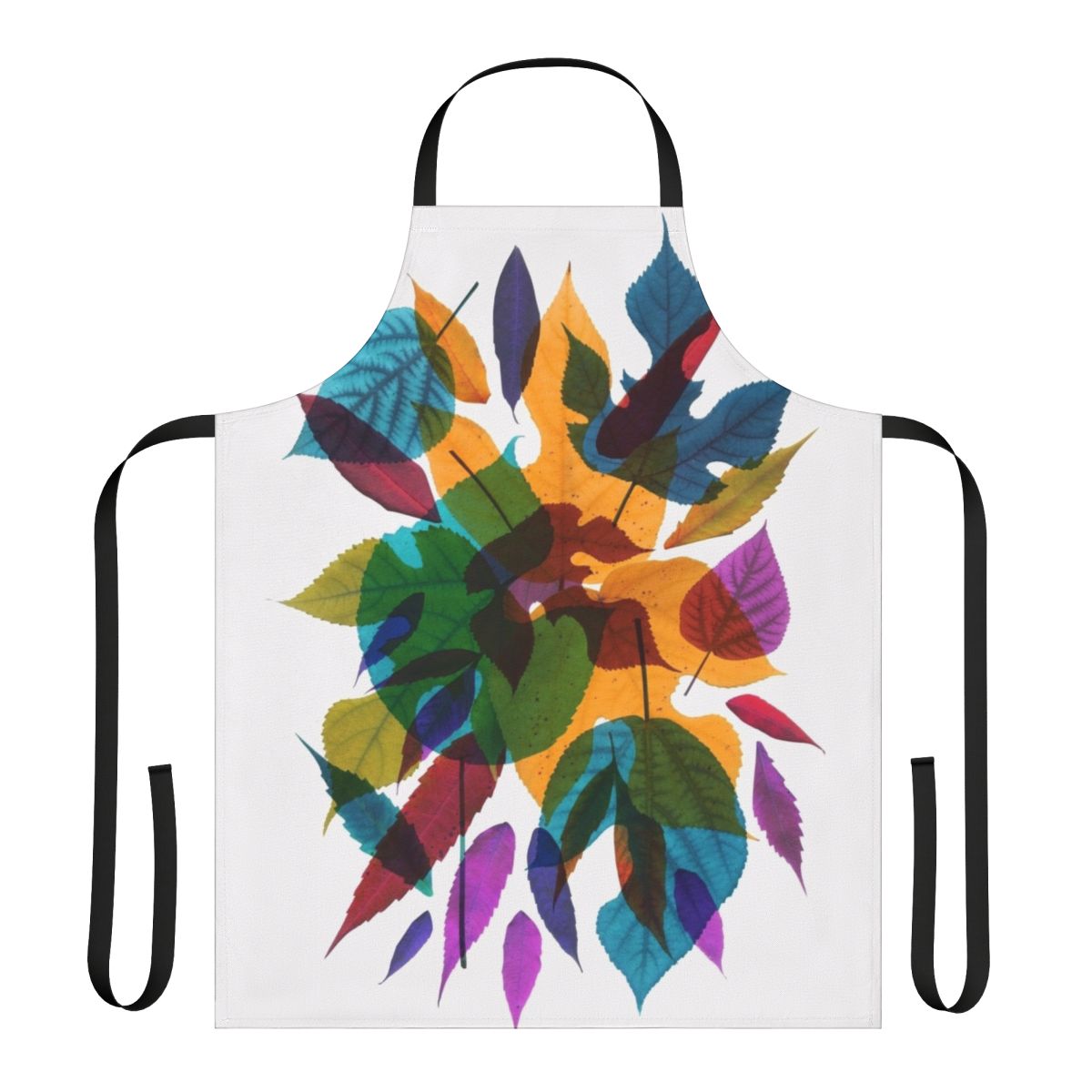 Autumn leaves apron with trendy, nature-inspired design