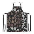 Autumn leaves desaturated pattern printed on an apron