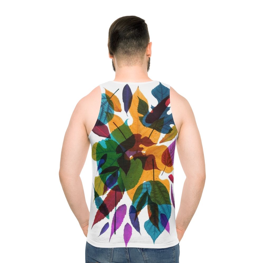 Autumn tank top with nature inspired designs