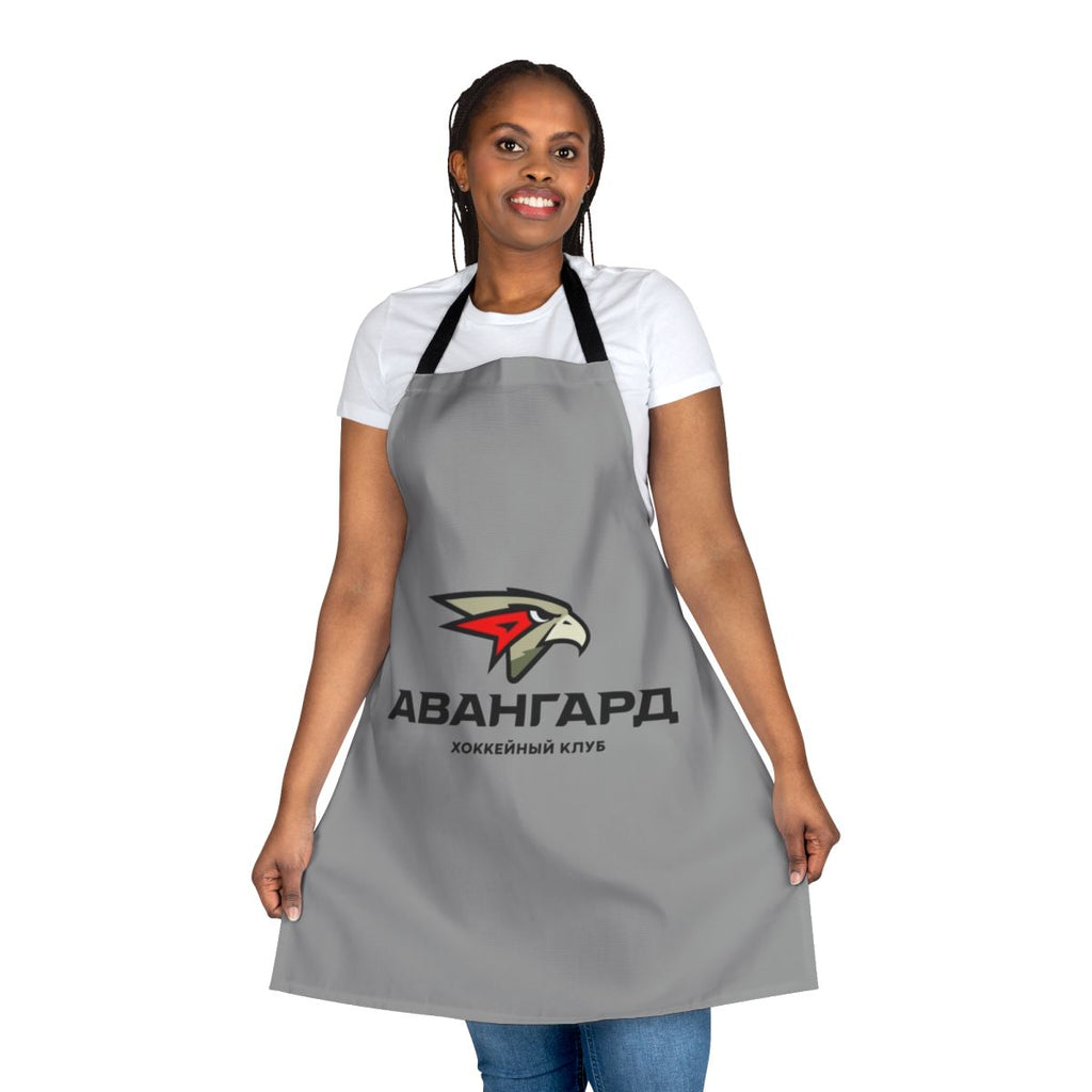 Avangard Omsk hockey inspired apron with Russian sports team logo