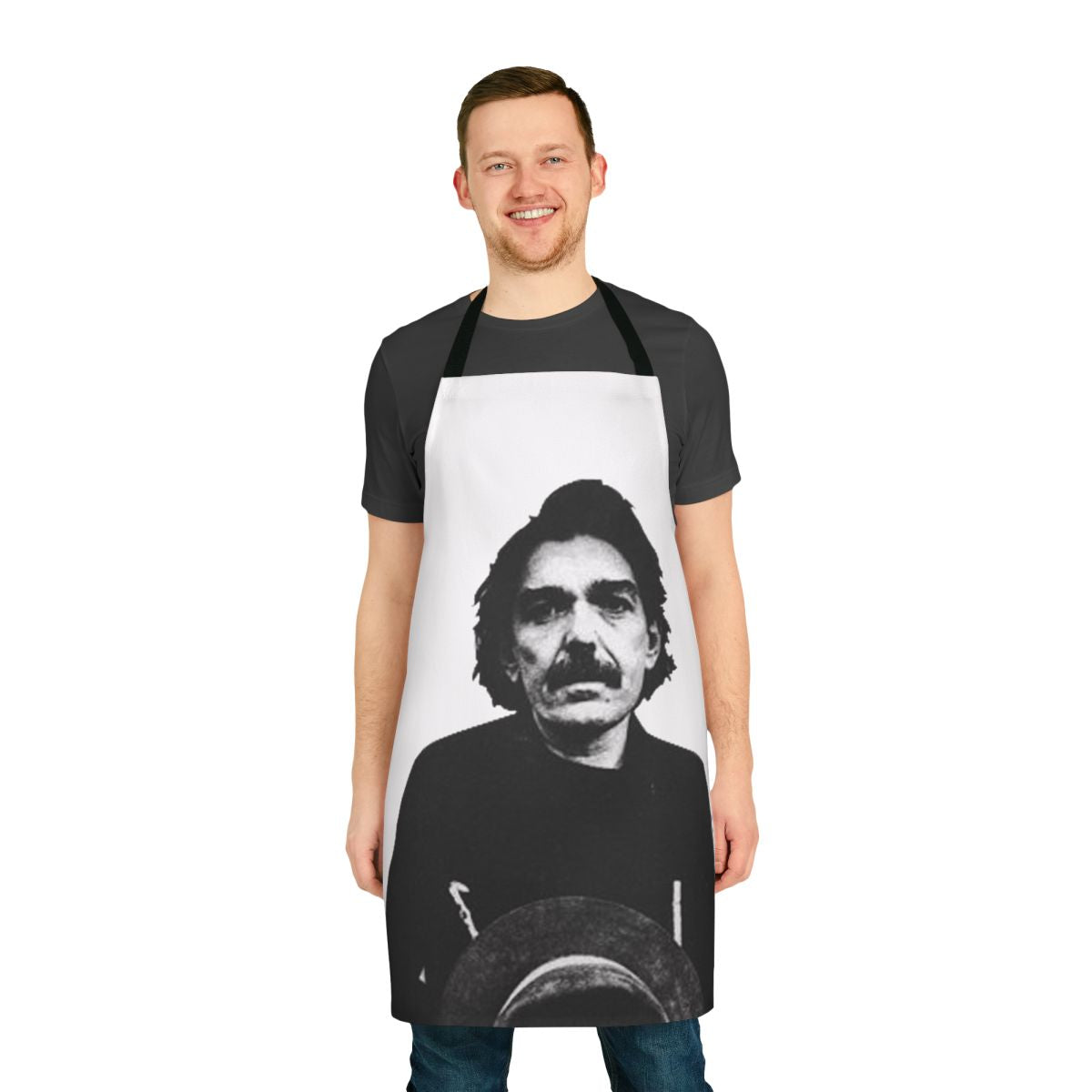 Apron featuring an artistic design inspired by the experimental music of Captain Beefheart.