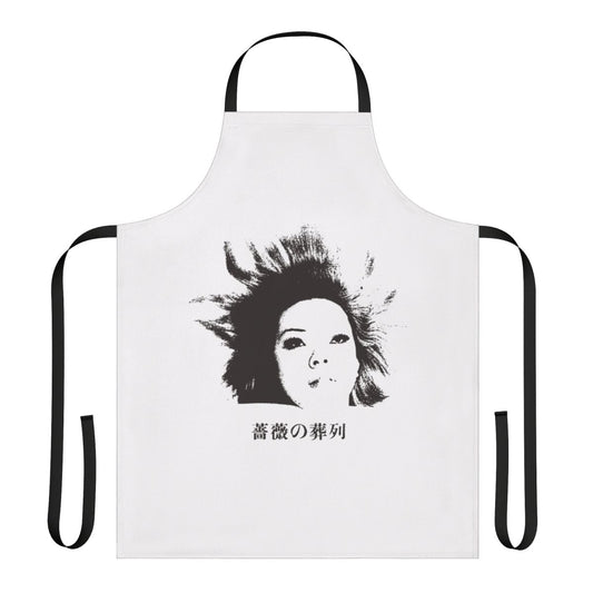 Apron featuring artwork inspired by the experimental Japanese film "Funeral Parade of Roses"